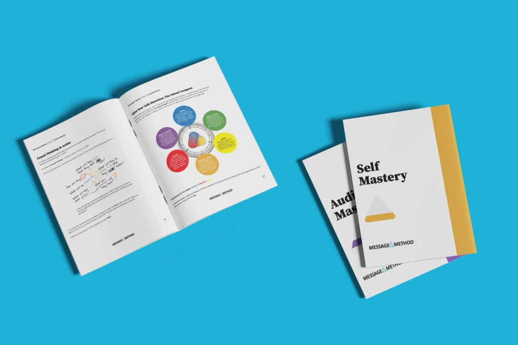 A set of workbooks.